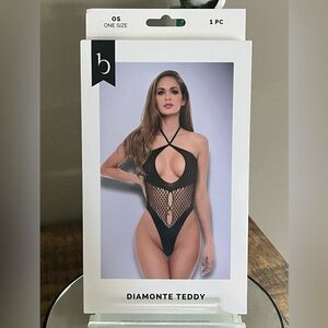 Baci Diamonte Teddy in black, new!